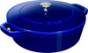 Zestaw garnków żeliwnych Staub 24 cm, 3 naczynia z pokrywką, niebieski