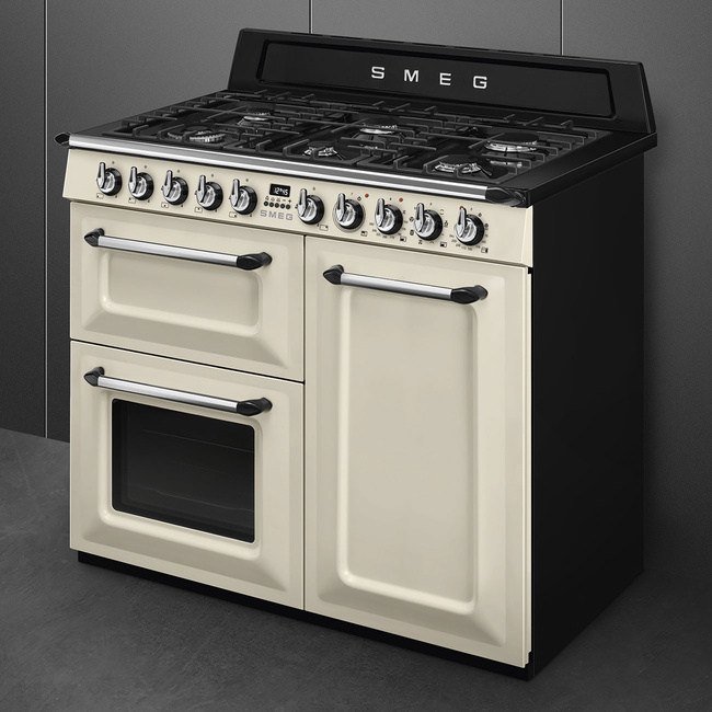 Smeg - Kuchnia Wolnost, 100cm, Victoria, Krem. Victoria TR103P Kremowy.