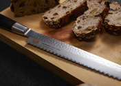 Nóż do chleba Suncraft Senzo Classic SZ-14, 22 cm, ząbkowane ostrze damasceńskie
