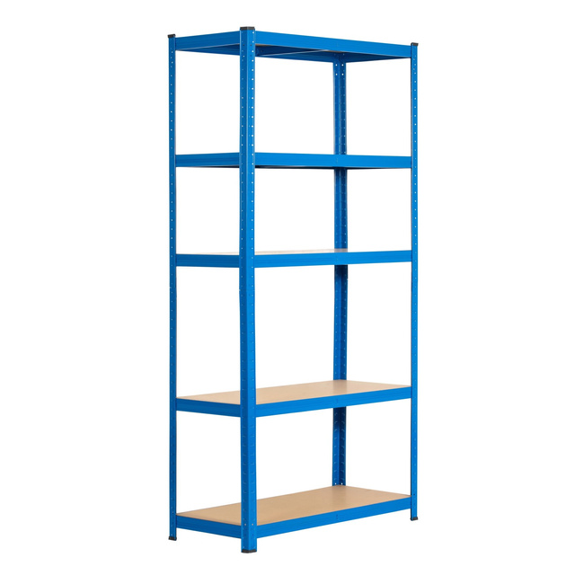 Regał magazynowy metalowy Extralink EX.36790, 180x90x40 cm, niebieski, 5 półek