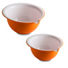 Zestaw 2 Pomarańczowych Misek Do Mieszania Z Kolekcji Sanaliving