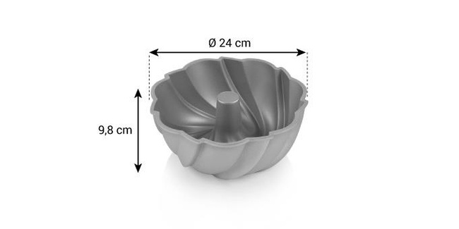 Forma na babkę wysoka Delícia ø 24 cm, wiatrak - Tescoma