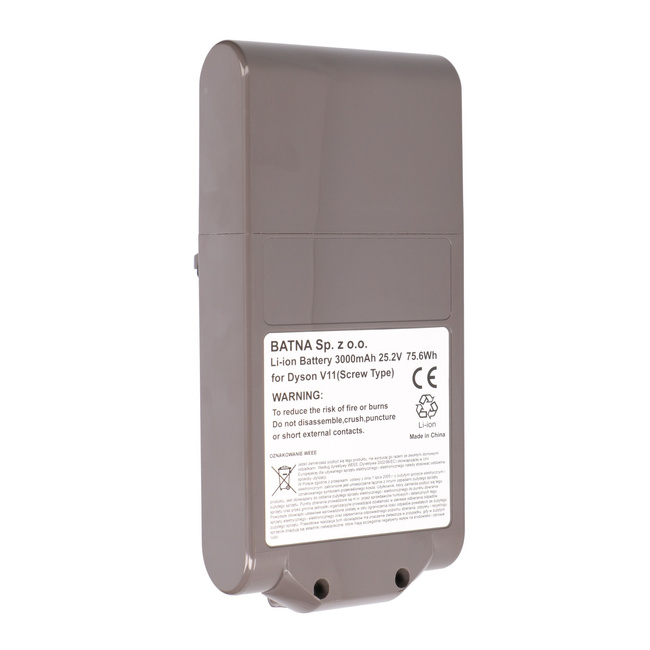 Extralink | Bateria, Akumulator do Odkurzacza, Zamiennik dla Dyson V11 | (Screw Type) 25.2V 3000mAh