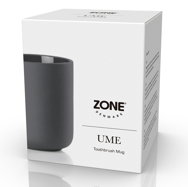 Kubek na szczoteczki do zębów Ume Grey 330398 - Zone Denmark
