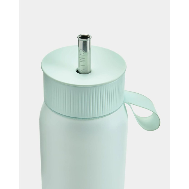 Termiczny kubek 2w1 ze słomką | 750ml | Miętowy series 2 - Chillys bottles