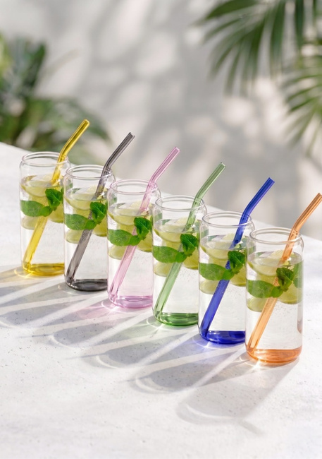 Szklanki 500 ml ze słomkami Vivo - Vialli Design
