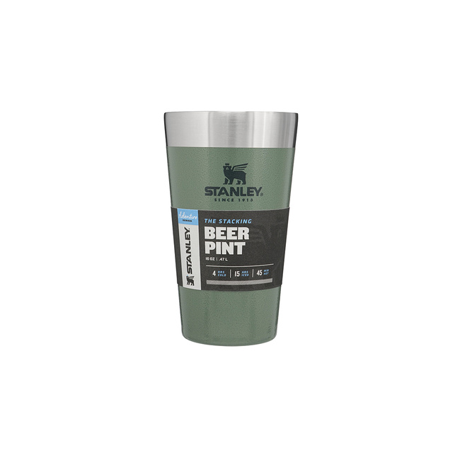 Kubek do piwa termicznego Adventure - Hammertone Green 0,47L - Stanley.