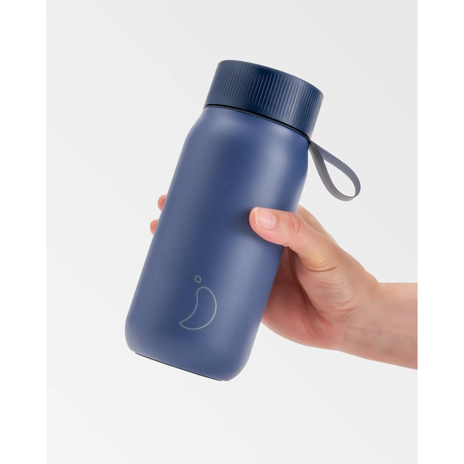 Termiczny kubek 2w1 ze słomką | 750ml | Granatowy series 2 - Chillys bottles