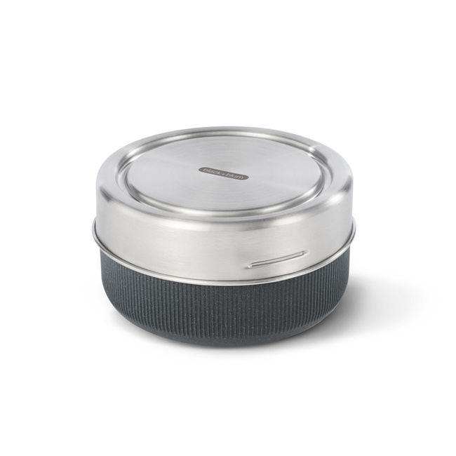 Lunch bowl szklany Black+Blum L, 0,75 l, kolor łupkowy