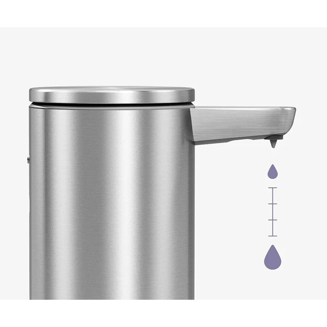 Automatyczny dozownik do mydła Simplehuman ST1086 z organizerem, 266 ml, stal szczotkowana