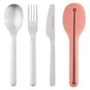 Leo 4-el. Zestaw sztućców podróżnych, różowy - Berghoff