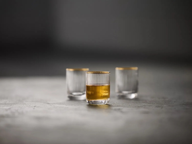 Kieliszki do shotów 60 ml Palermo Gold - Lyngby Glas