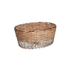 Koszyk owalny Rituali Domestici Mettiloqui, metalowy, 29,5 x 22,5 x 13 cm
