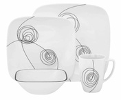 Zestawy obiadowe Scribble Lines 16 elementów - Corelle