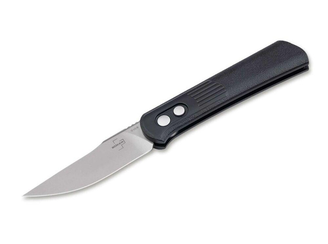 Nóż automatyczny Boker Plus Alluvial Satin, stal D2, aluminium