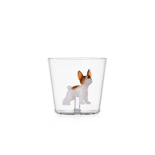 Szklanki Buldog francuski 8 cm - Ichendorf Milano