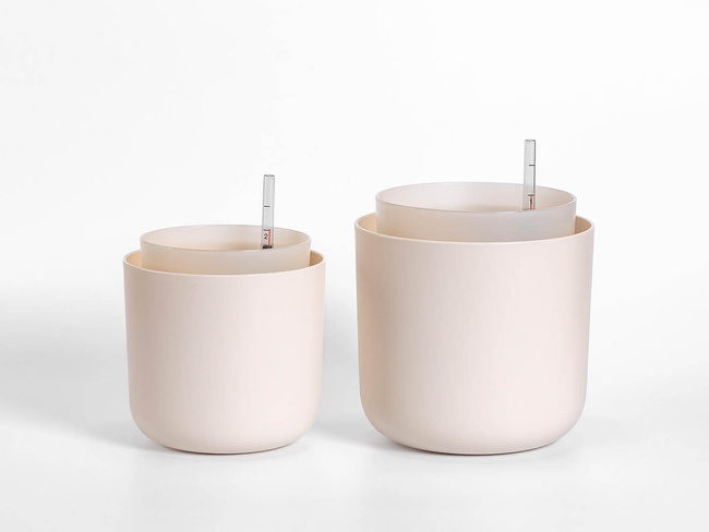 Plastia Tolita Donica Samonawadniająca Okrągła 19 cm - beżowy