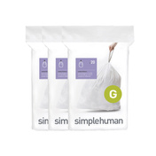 Worki na śmieci Simplehuman Custom Fit kod G, 30 l, 60 szt., białe