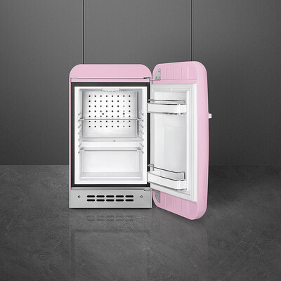 Smeg - Minibar FAB5RPK6 50'S RETRO STYLE - pastelowy róż