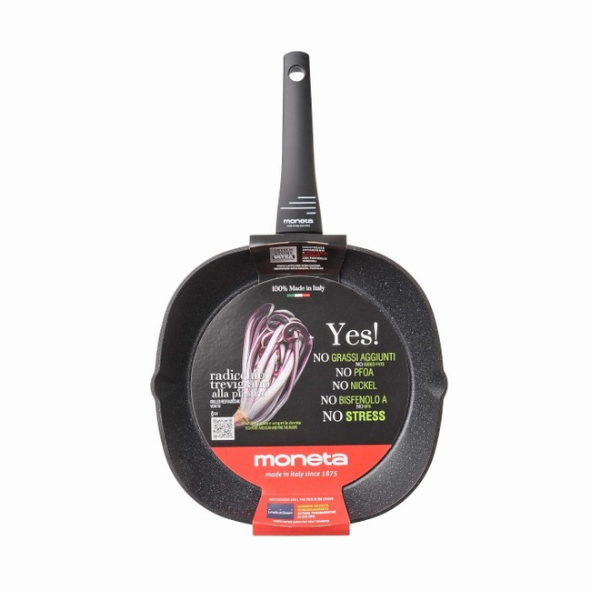 Patelnia Grillowa 28 X 28cm, Yes!, Indukcja - Moneta