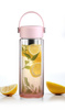Butelka z podwójną ścianką i zaparzaczem Fuori 350 ml różowa 30206 - Vialli Design