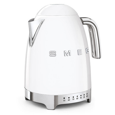 Smeg - Czajnik z regulacją Temp, biały Klf04wheu 50's Style