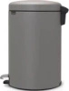 Kosz pedałowy NewIcon 20 l Mineral Concrete Grey 119163 - Brabantia