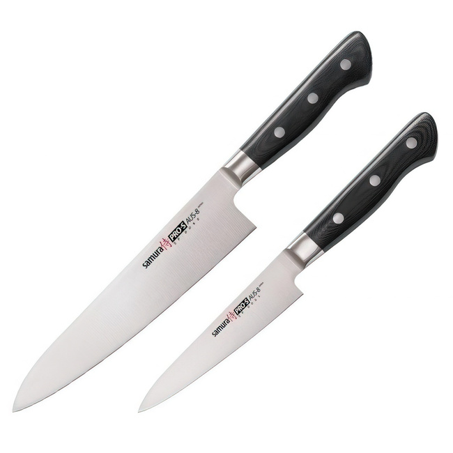 Zestaw Noży Samura Pro-S - Szefa Kuchni I Uniwersalny Utility Sp-0210