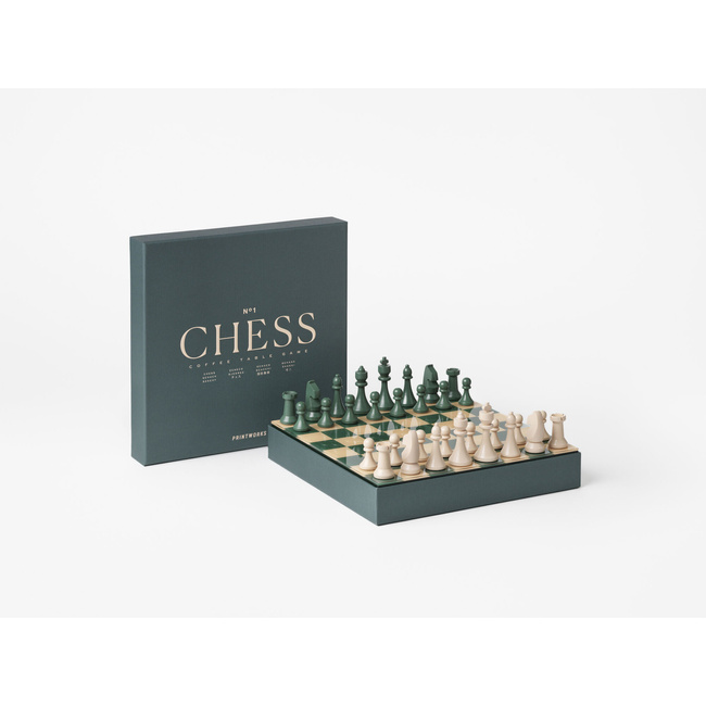 Szachy Printworks Classic Chess, plansza 25 x 25 cm z akrylowym blatem