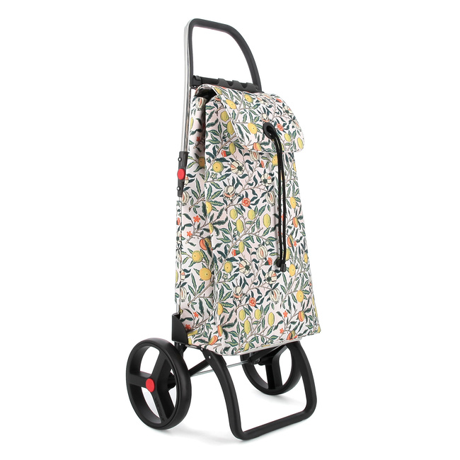 Wózek na zakupy Rolser I-Max William Morris 2LRSG Pomegranate, duże koła XL, torba 43 l