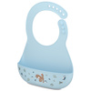 Śliniak silikonowy z kieszonką Mio Forest Friends regulowany Bpa Free Mepal