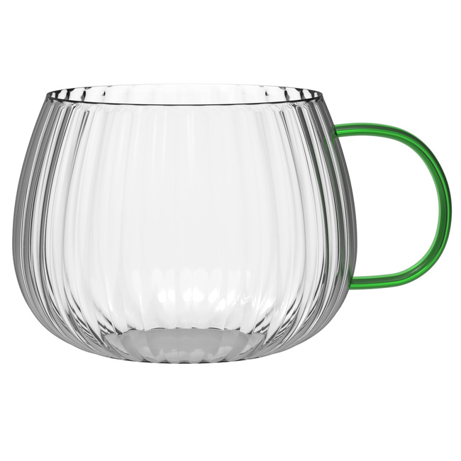 Komplet 2 szklanek z zielonym uchem 350 ml Tulip - Vialli design