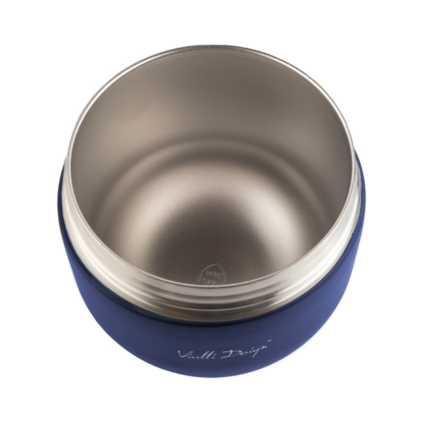 Termos z pojemnikiem i łyżką Fuori 680 ml Granatowy 30305 - Vialli Design