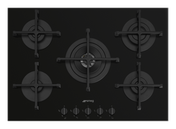 Smeg - Płyta Gazowa, 72 Cm, Selezione, Czarny Selezione Pv275b Czarny