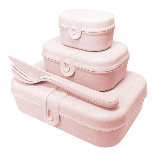 Zestaw Lunchboxów Pascal Ready Organic - Różowy - Koziol