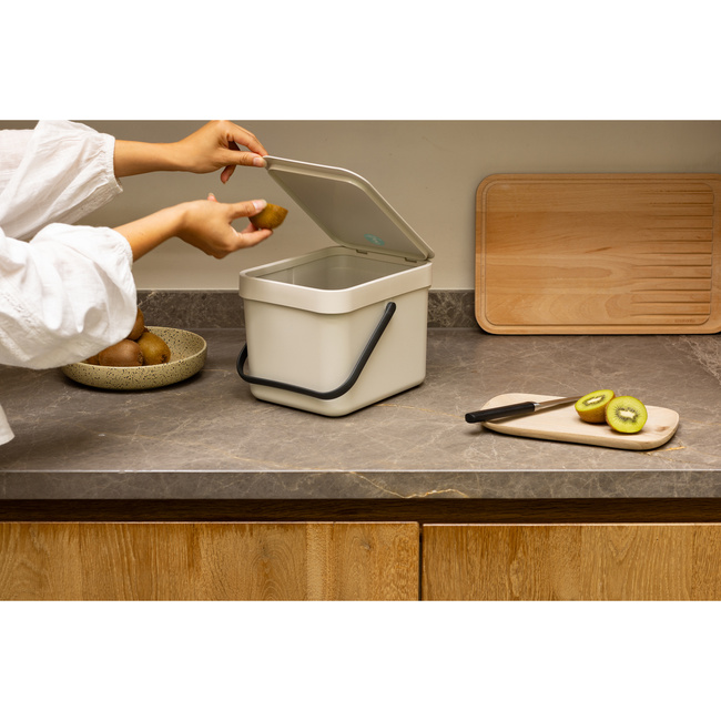 Kosze na śmieci 6 l Sort & Go Soft Beige - Brabantia