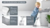 Extralink Kids | Nakładka na sedes ze stopniem | szara, do nauki WC, dla dzieci, drabinka do deski, na toaletę