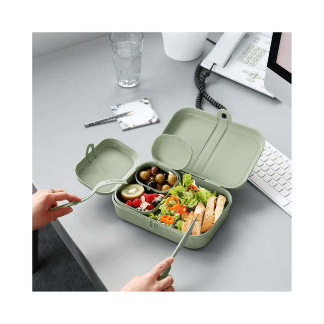 Zestaw lunchboxów Pascal Ready organic - zielony - Koziol