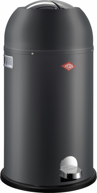 Kosz na śmieci grafitowy mat 33l Kickmaster Wesco