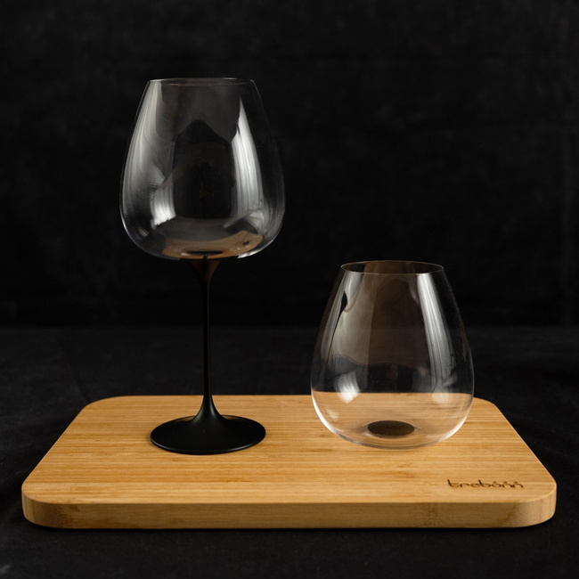 Kieliszki do wina Trebonn SplitGlass Origini Langhe, czarne, 650 ml, 2 szt., bez nóżki
