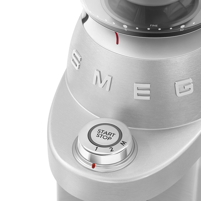 Smeg - Młynek do kawy Młynki do kawy, Minipro Cgf02Sseu Aluminium.