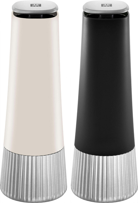 Zestaw 2 młynków do przypraw ZWILLING Spices, czarny i kość słoniowa, 19 cm