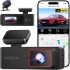 Wideorejestrator Kingslim E2 Pro Dash Camera, 2K z przodu i 1080P z tyłu, G-sensor
