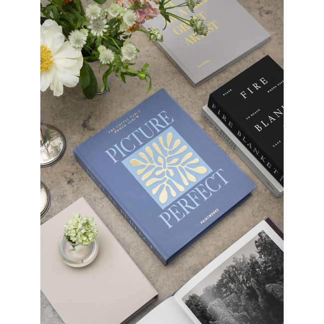 Album na zdjęcia Printworks Picture Perfect, przykurzony niebieski, białe karty