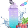 Butelka motywacyjna Extralink BUT-992 na wodę, 2000 ml, fioletowo błękitna