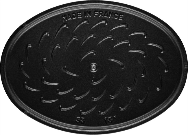 Owalna żeliwna brytfanna do ryb 32 cm, Morski - Staub