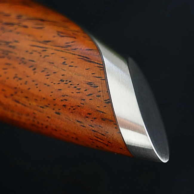 Dellinger Rose Wood Damascus Nóż Wykoścowy 19 Cm