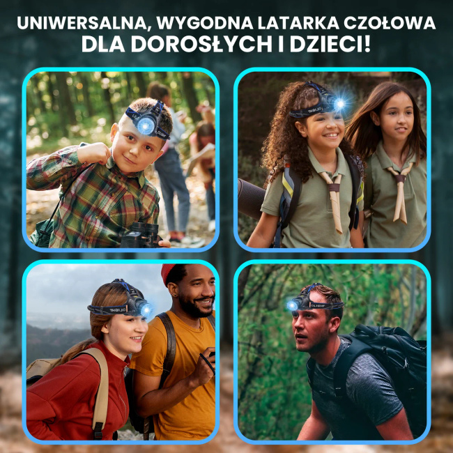 Extralink EFL-057 Loki Latarka Czołowa LED USB Ładowanie Akumulator Outdoor Sport