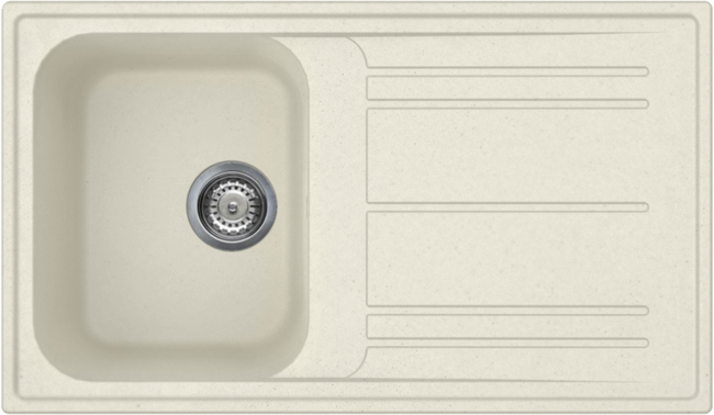 Smeg - Zlewozmywak Kompozytowy Rigae Lz861p Kremowy