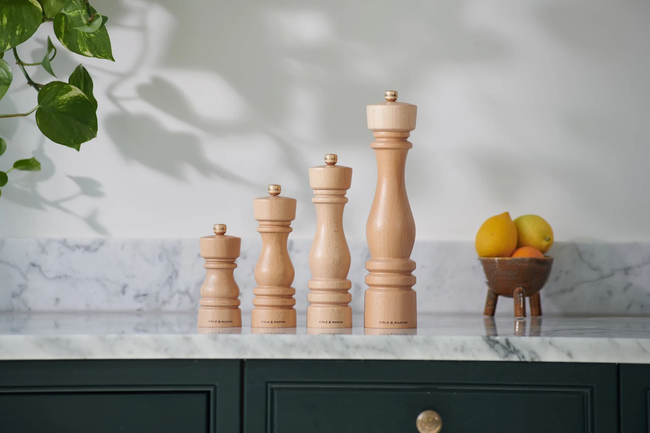Młynek do soli London natural beech 22 cm - Cole&mason